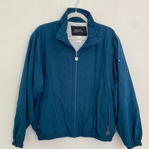 VINTAGE Kaelin Teal Windbreaker